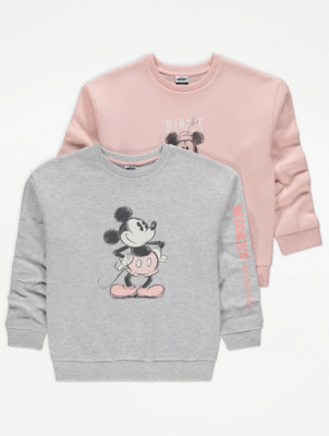 Disney Mickey Mouse and Minnie Mouse Sweatshirts 2 Pack