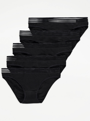 Black Modal Soft Touch Mini Knickers 5 Pack