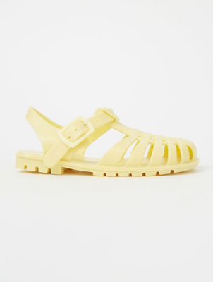 yellow jelly shoes