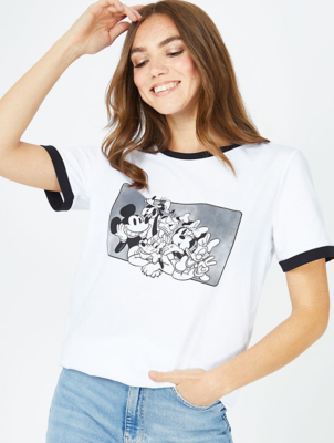 Disney Mickey And Friends White T Shirt Women George At Asda
