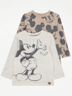 Disney Mickey Mouse Long Sleeve Tops 2 Pack