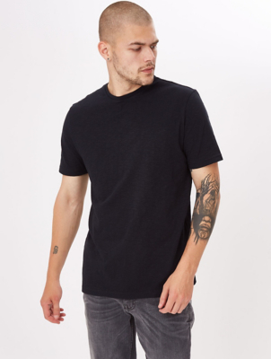 Textured Crew Neck Jersey T-Shirts 2 Pack