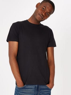 Black Crew Neck T-Shirt | Men | George 