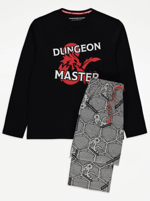 Dungeons & Dragons Black Jersey Pyjamas