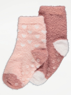 Pink Cosy Socks 2 Pack