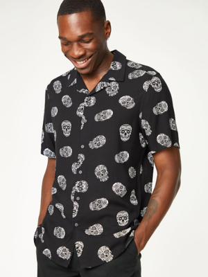 mens shirts skulls
