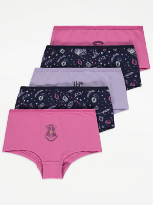 Harry Potter Short Knickers 5 Pack Kids at ASDA