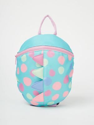 Aqua Dinosaur Backpack with Reins Kids at ASDA