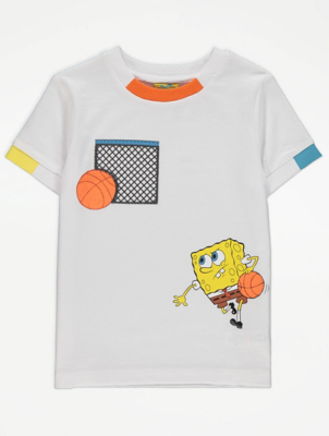 SpongeBob SquarePants White TShirt Kids at ASDA