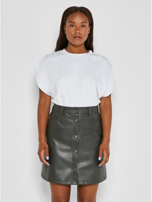 leather look skirt asda