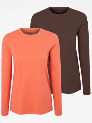 Long Sleeve Jersey Tops 2 Pack