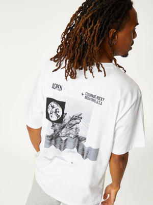 White Aspen Colorado Print T-Shirt