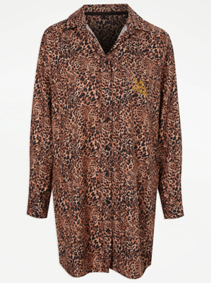 animal print nightgown