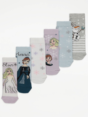 Disney Frozen Elsa Socks 6 Pack
