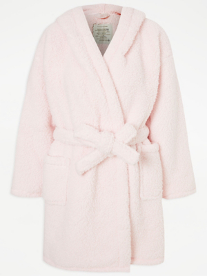 pink borg dressing gown