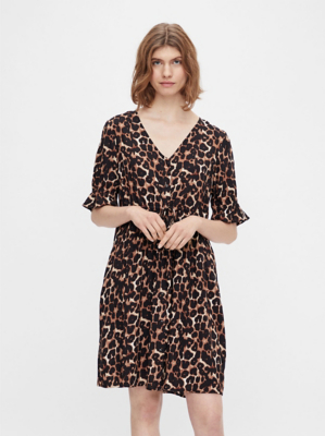 leopard print shirt dress asda