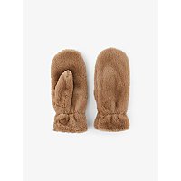 PIECES Brown Faux Fur Mittens | Women | George at ASDA