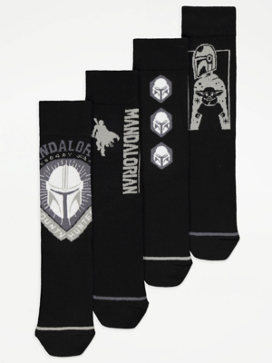 Star Wars The Mandalorian™ Black Ankle Socks 4 Pack
