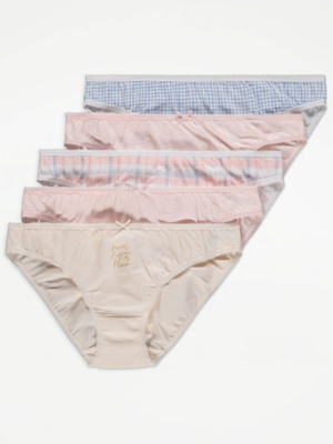 Printed Mini Knickers 5 Pack Women at ASDA