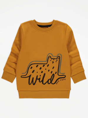 Ochre Animal Print Sweatshirt