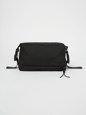 Black Buckle Wash Bag Men at ASDA