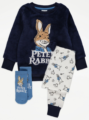 Peter Rabbit Navy Pyjamas And Socks Gift Set Kids George At Asda