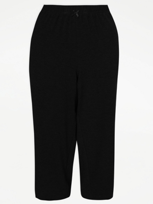 Black Cropped Pyjama Bottoms Women at ASDA
