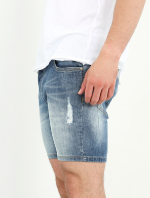 asda mens denim shorts