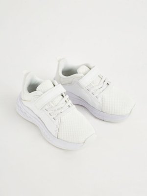 knitted white trainers
