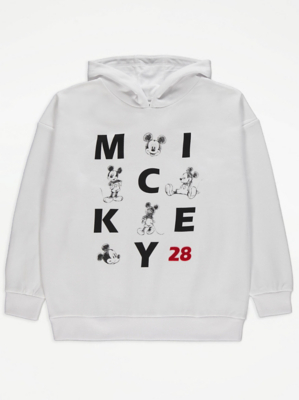 Disney Mickey Mouse White Hoodie Kids at ASDA