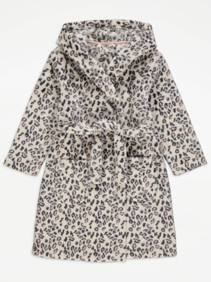 leopard print dressing gown