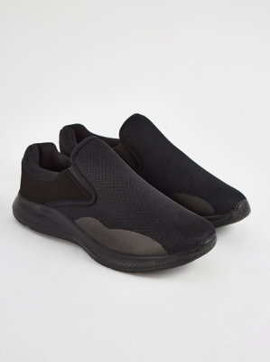 black mesh sport shoes