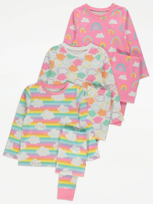 Cloud Print Pyjamas 3 Pack