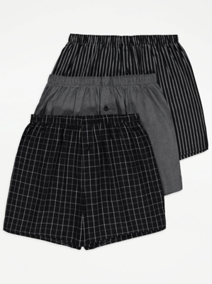 Woven Boxers 3 Pack Men at ASDA