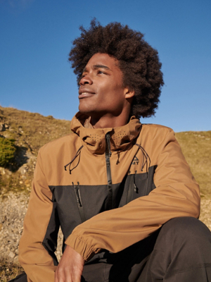 Tan Lightweight Hooded Jacket Men at ASDA