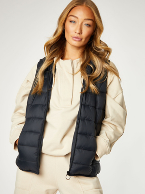 Black Puffer Gilet Women at ASDA