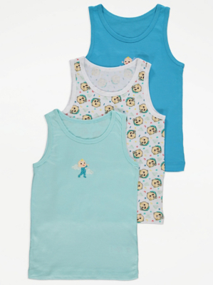 CoComelon Assorted Character Print Vests 3 Pack
