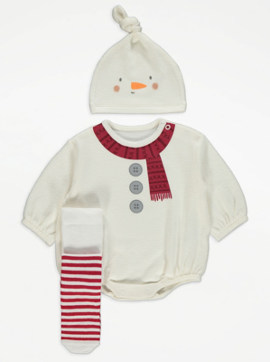 baby boy snowman outfit
