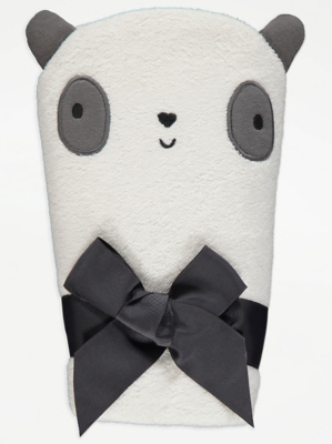 White Panda Hooded Towel