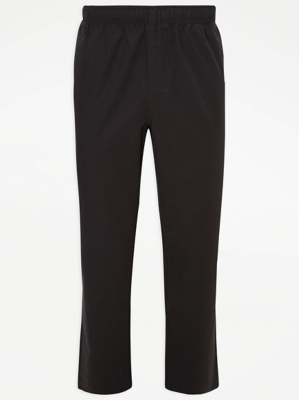 plain black chinos