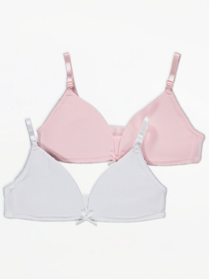 Bow Detail First Bras 2 Pack