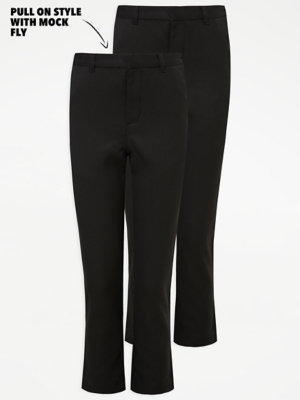 plus size boys school trousers