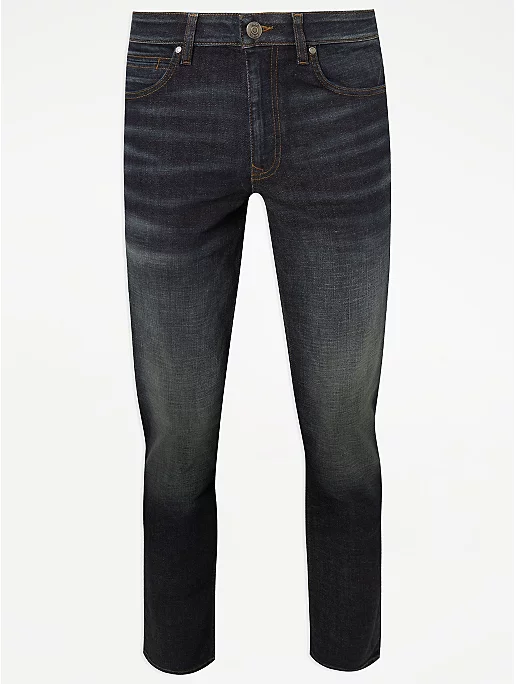 asda.com | Dark Authentic Straight Fit Jeans With Stretch