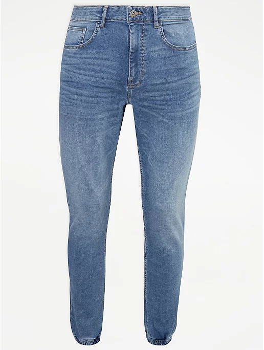 asda.com | Mid Wash Cuffed Jeans