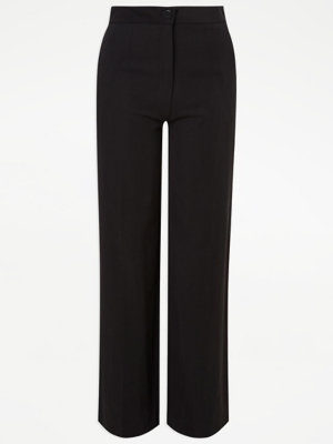 women's black loose trousers