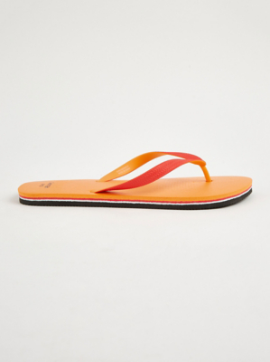 orange flip flops mens