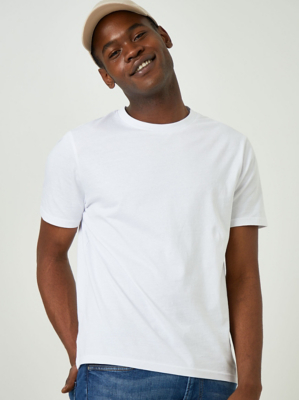 asda george mens white t shirts