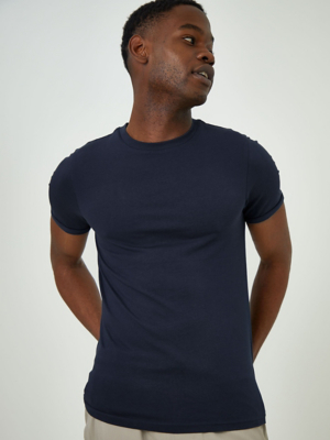 Navy Muscle Fit T-Shirt
