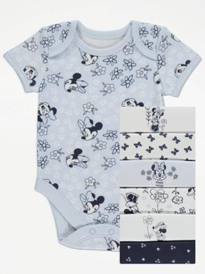 Disney Minnie Mouse Bodysuits 7 Pack