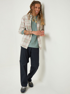 Grey Zipped Pocket Cargo Trousers Men at ASDA